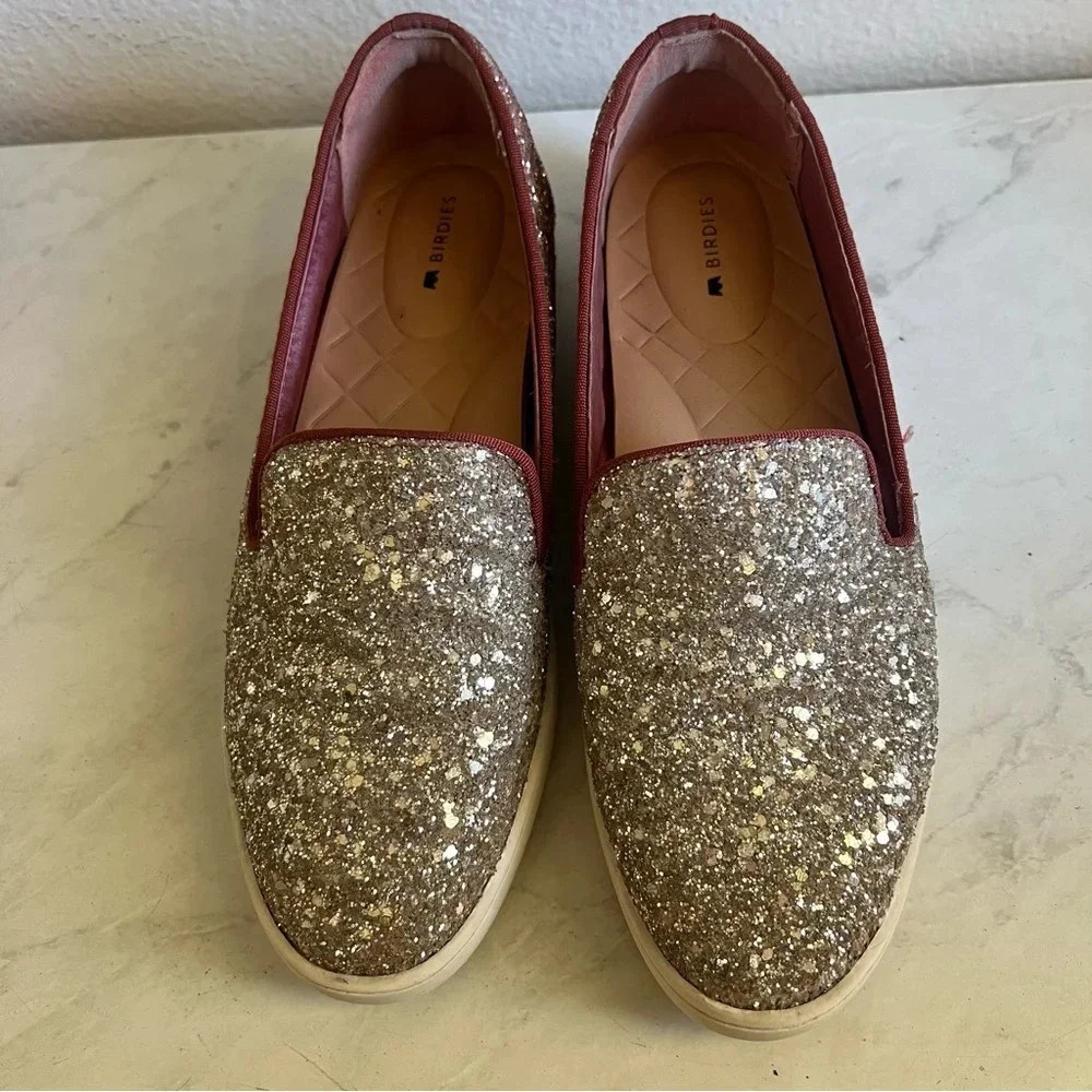 BIRDIES The Swift Slip On Glitter Sneakers - Picture 2 of 8